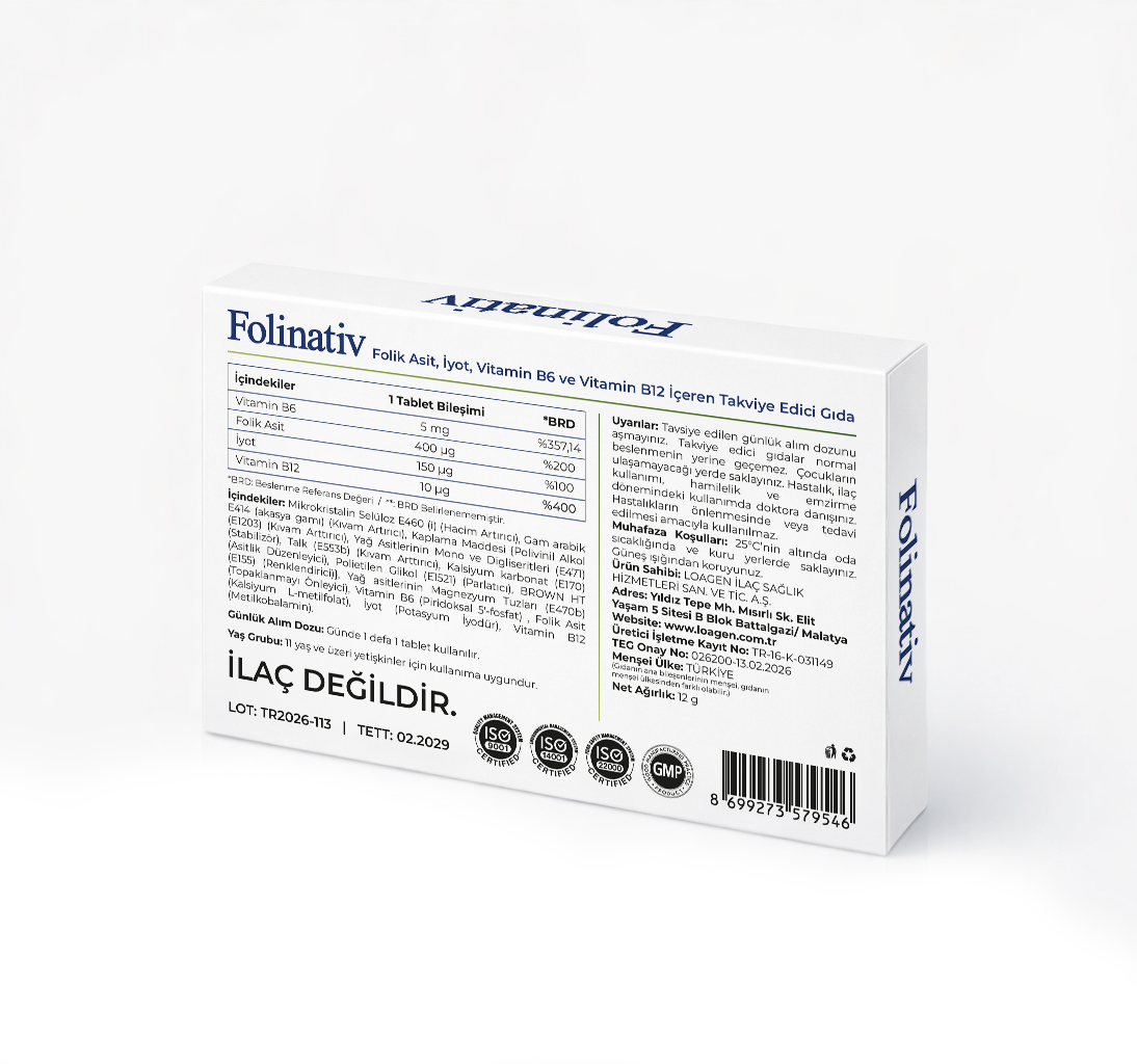 Folinativ™ | Aktif Hamilelik ve Öncesi Kompleksi